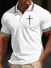 Men'S Nail Cross Print  Shirt